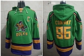 Anaheim Ducks 96 Charlie Conway Green All Stitched Pullover Hoodie,baseball caps,new era cap wholesale,wholesale hats
